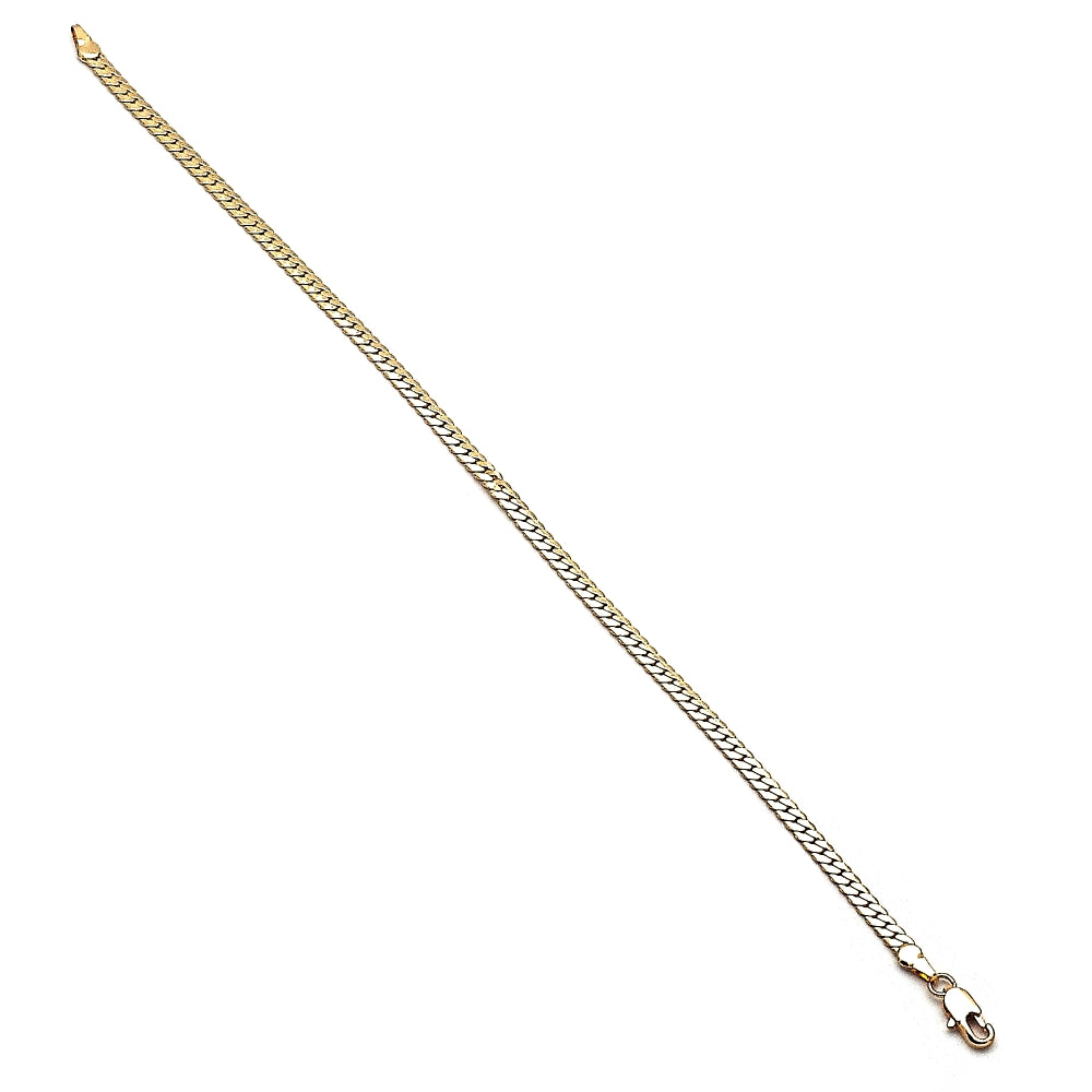 Oro Laminado Basic Anklet, Gold Filled Style Polished, Golden Finish