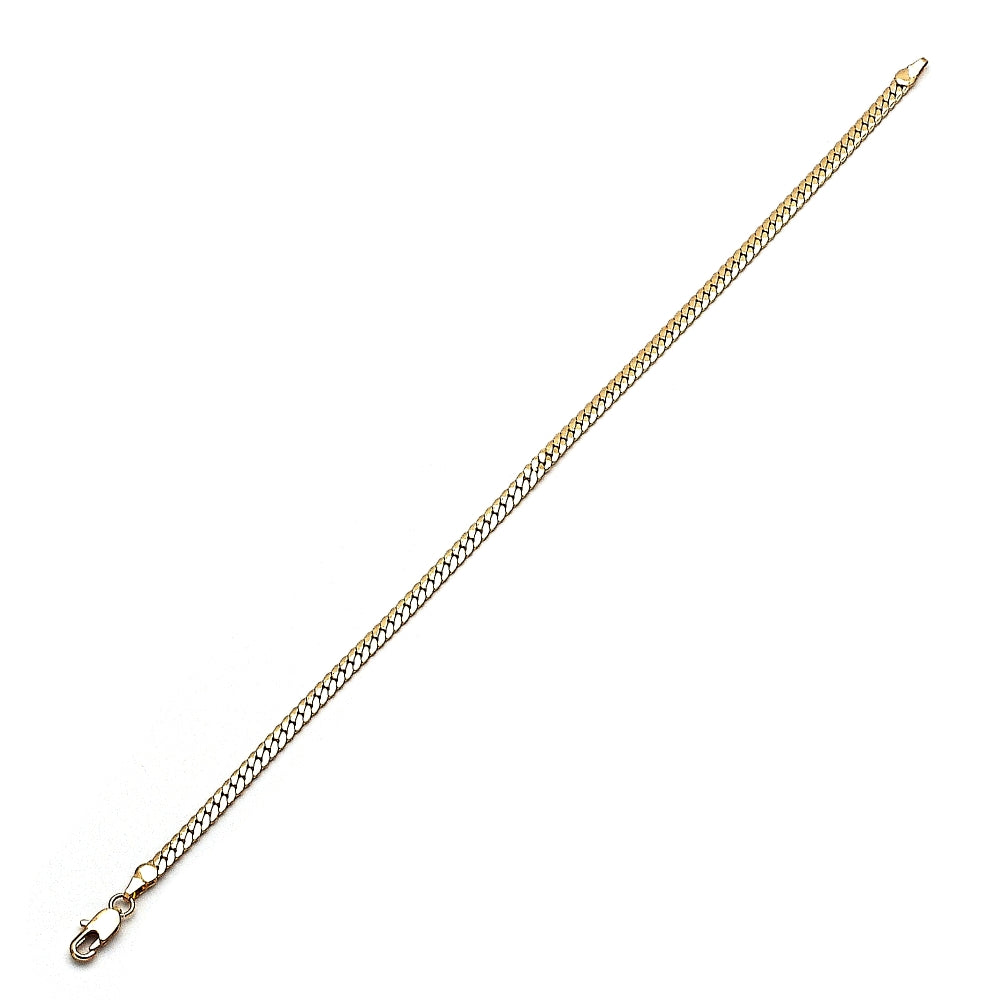 Oro Laminado Basic Anklet, Gold Filled Style Polished, Golden Finish