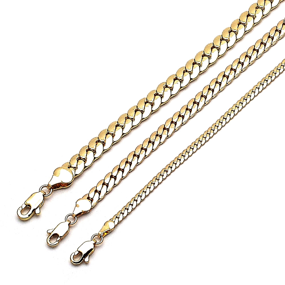 Oro Laminado Basic Bracelet, Gold Filled Style Polished, Golden Finish
