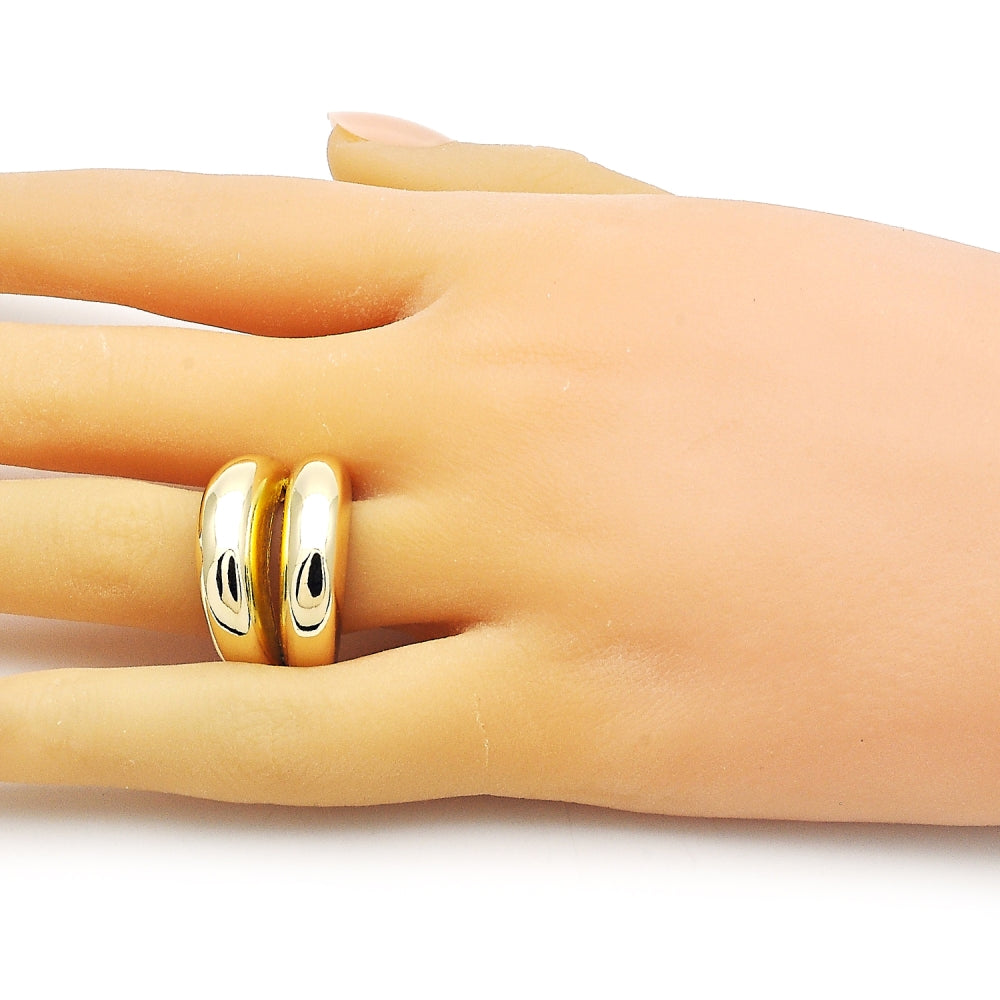 Oro Laminado Elegant Ring, Gold Filled Style Polished, Golden Finish