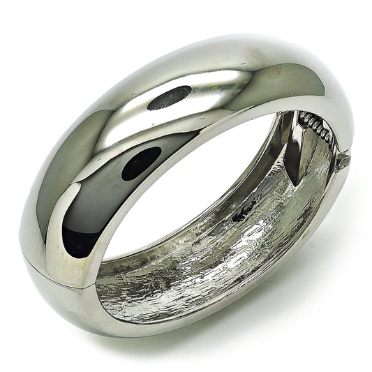 Rhodium Gold Filled Individual Bangle, Polished, Rhodium Finish