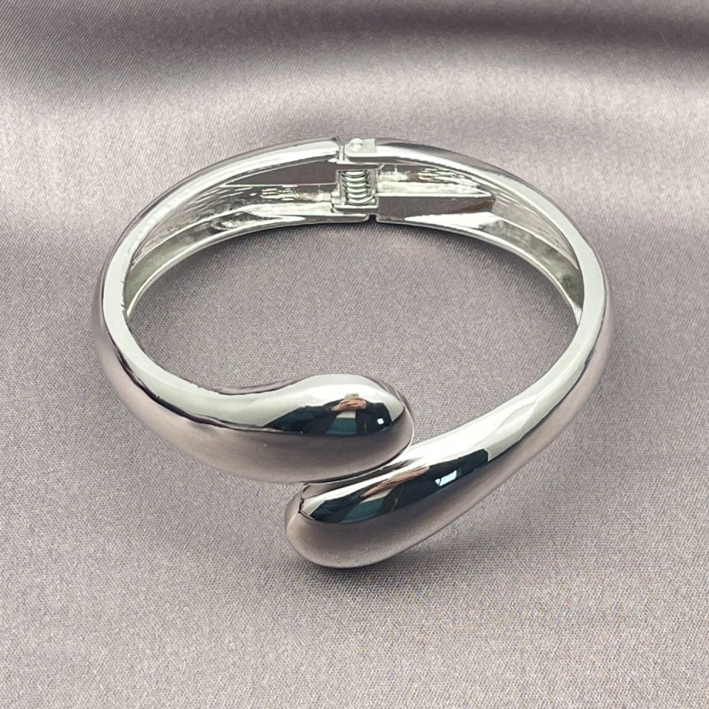 Rhodium Gold Filled Individual Bangle, Polished, Rhodium Finish