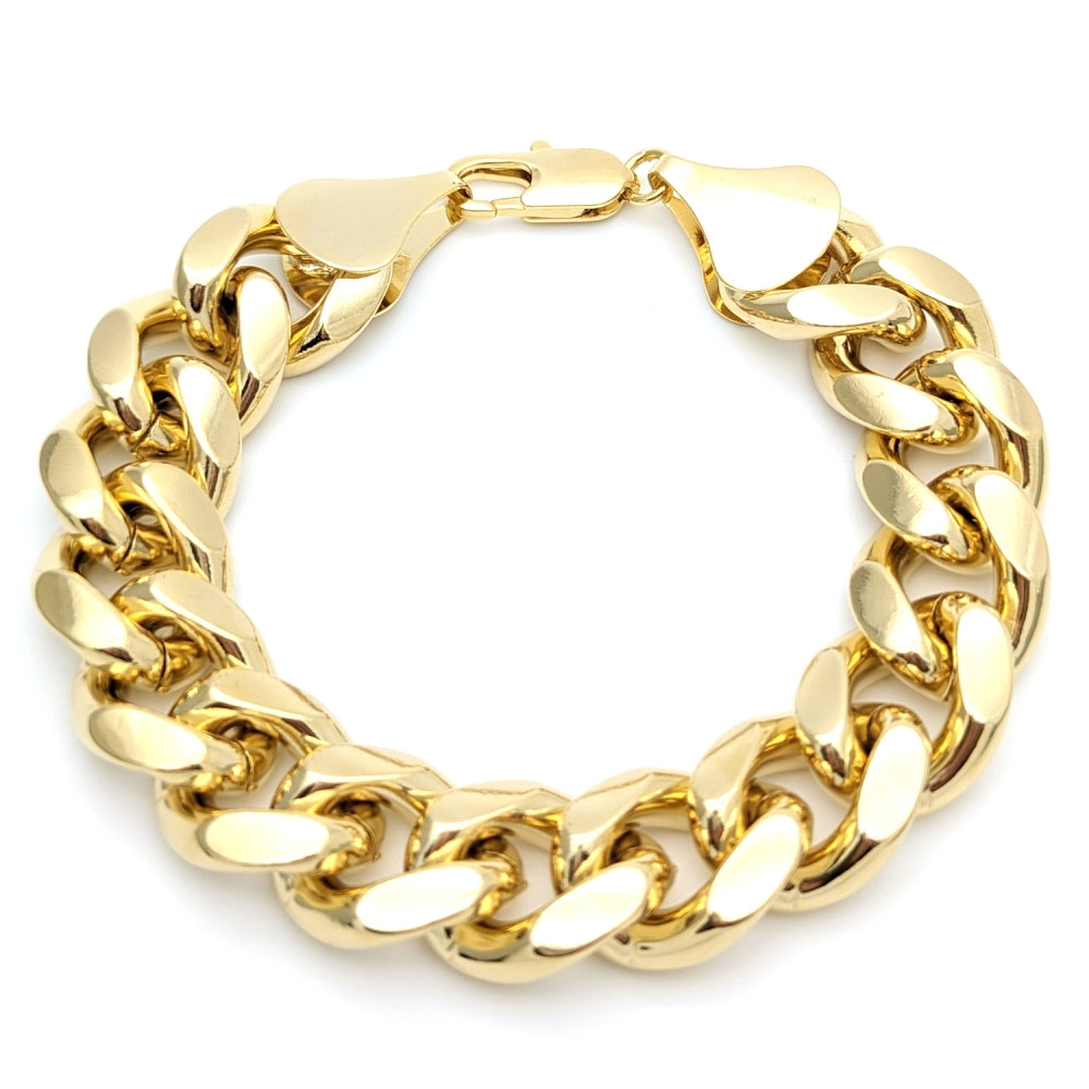 Oro Laminado Basic Bracelet, Gold Filled Style Polished, Golden Finish