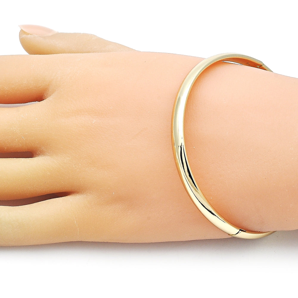 Oro Laminado Individual Bangle, Gold Filled Style Polished, Golden Finish