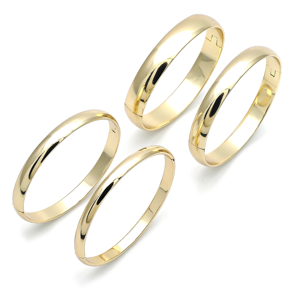 Oro Laminado Individual Bangle, Gold Filled Style Polished, Golden Finish