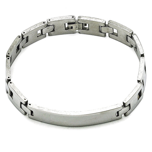 Stainless Steel Solid Bracelet, Polished, Steel Finish