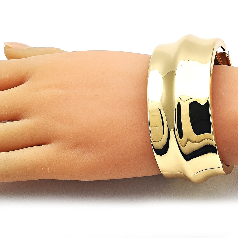 Oro Laminado Individual Bangle, Gold Filled Style Polished, Golden Finish
