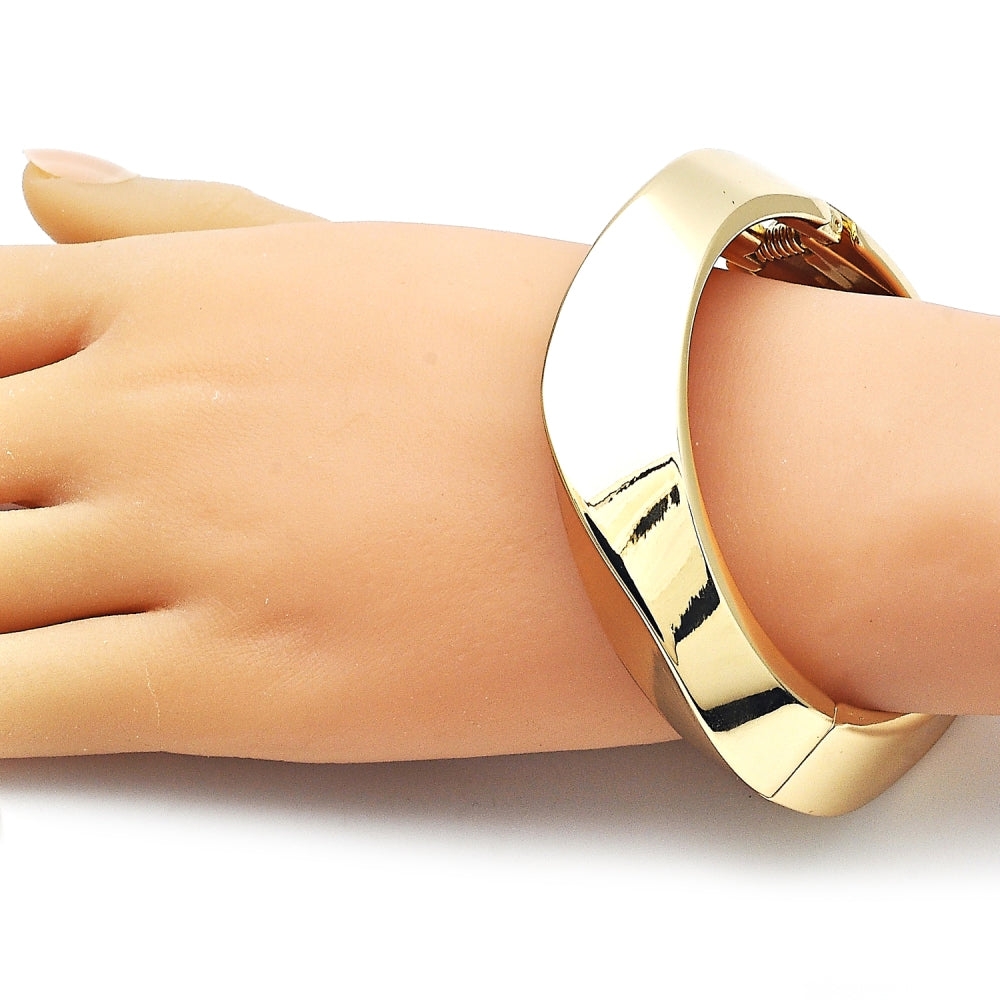 Oro Laminado Individual Bangle, Gold Filled Style Polished, Golden Finish