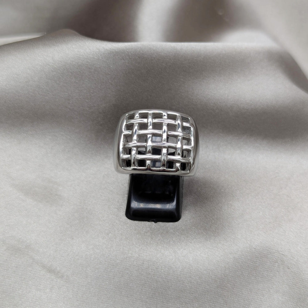 Stainless Steel Mens Ring, Polished, Steel Finish