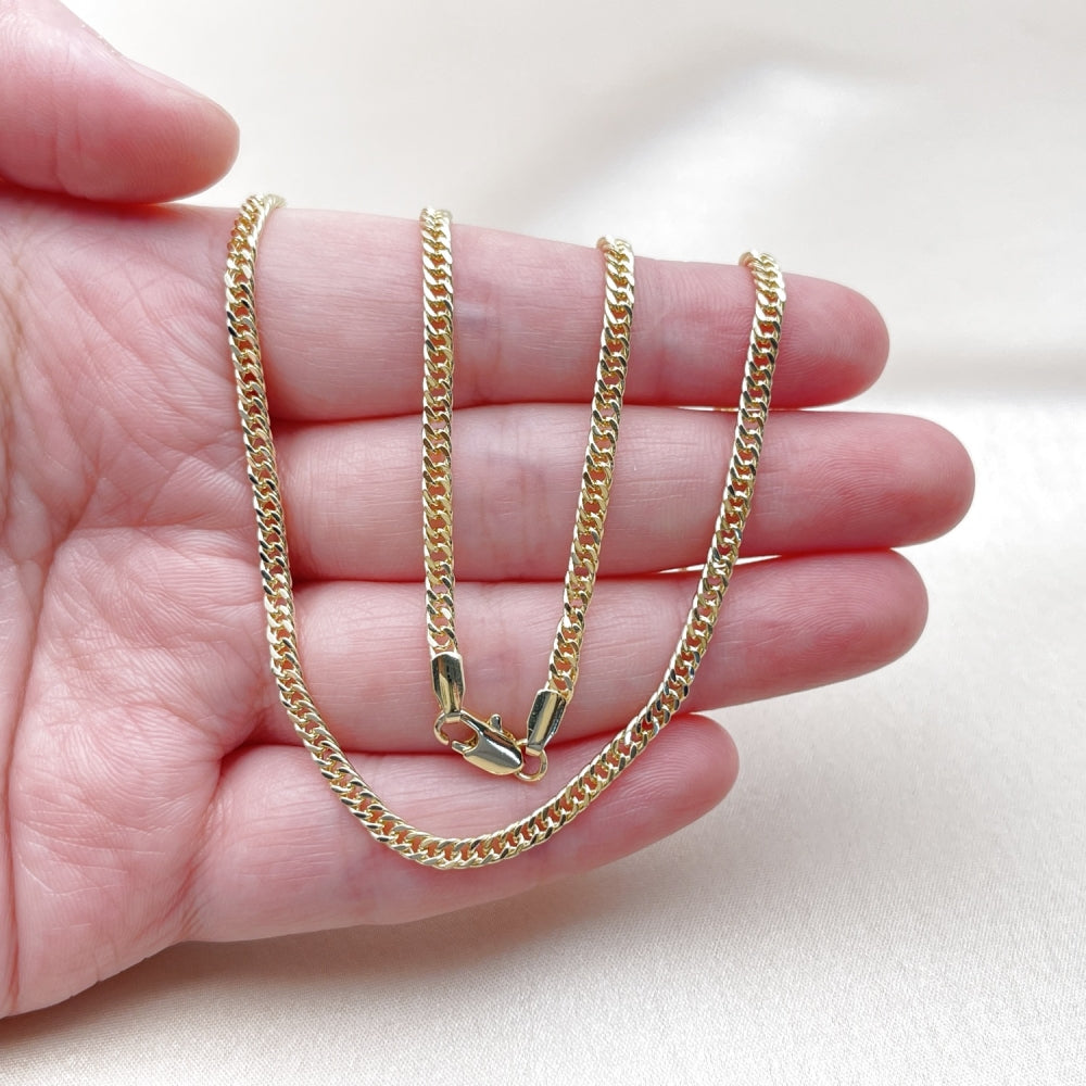 Oro Laminado Basic Necklace, Gold Filled Style Polished, Golden Finish