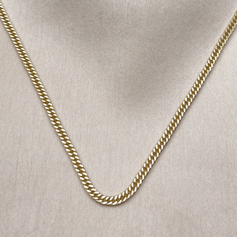Oro Laminado Basic Necklace, Gold Filled Style Polished, Golden Finish