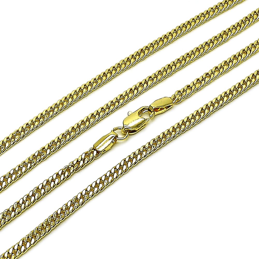 Oro Laminado Basic Necklace, Gold Filled Style Polished, Golden Finish
