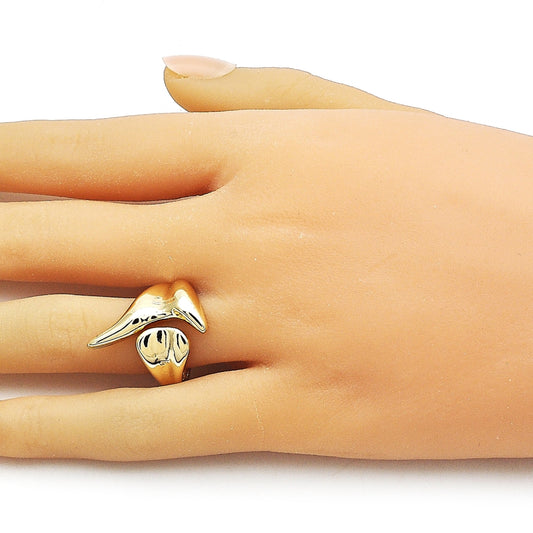 Oro Laminado Elegant Ring, Gold Filled Style Polished, Golden Finish