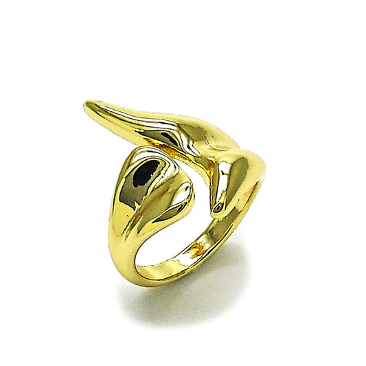 Oro Laminado Elegant Ring, Gold Filled Style Polished, Golden Finish