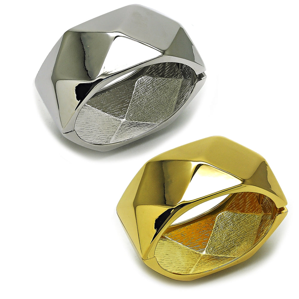 Rhodium Gold Filled Individual Bangle, Polished, Rhodium Finish