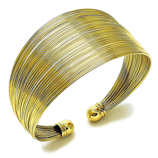 Oro Laminado Individual Bangle, Gold Filled Style Polished, Golden Finish