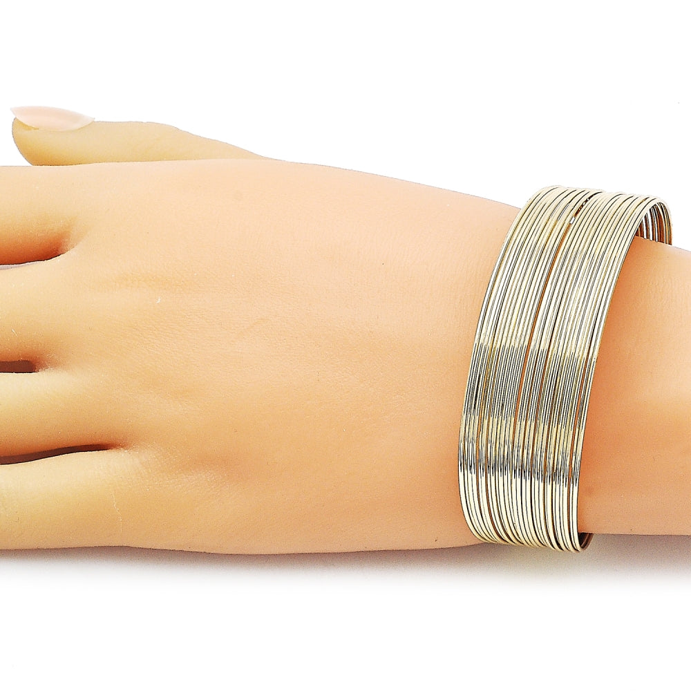 Oro Laminado Individual Bangle, Gold Filled Style Polished, Golden Finish