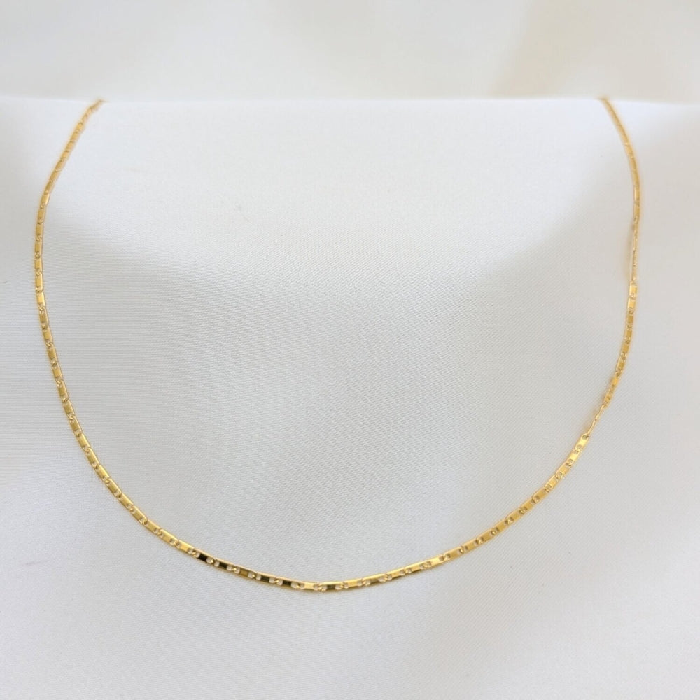 Stainless Steel Basic Necklace, Polished, Golden Finish