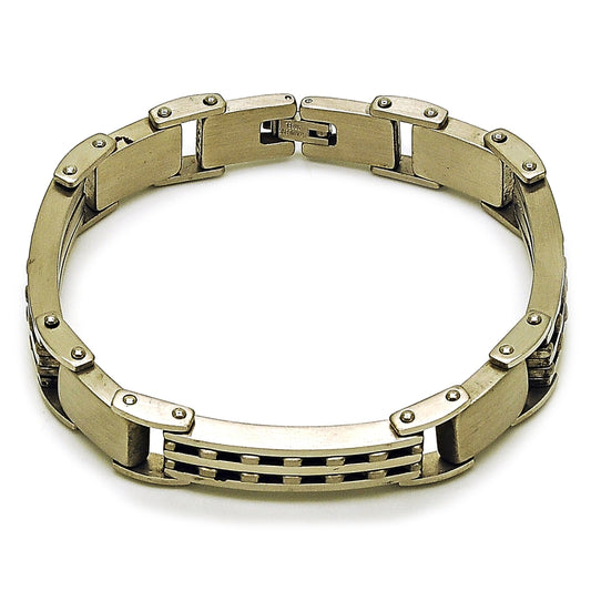 Stainless Steel Solid Bracelet, Polished, Steel Finish