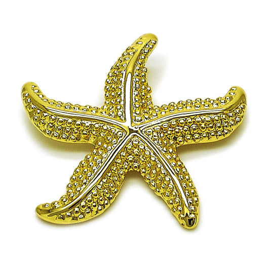 Oro Laminado Fancy Pendant, Gold Filled Style Star Design, Polished, Golden Finish