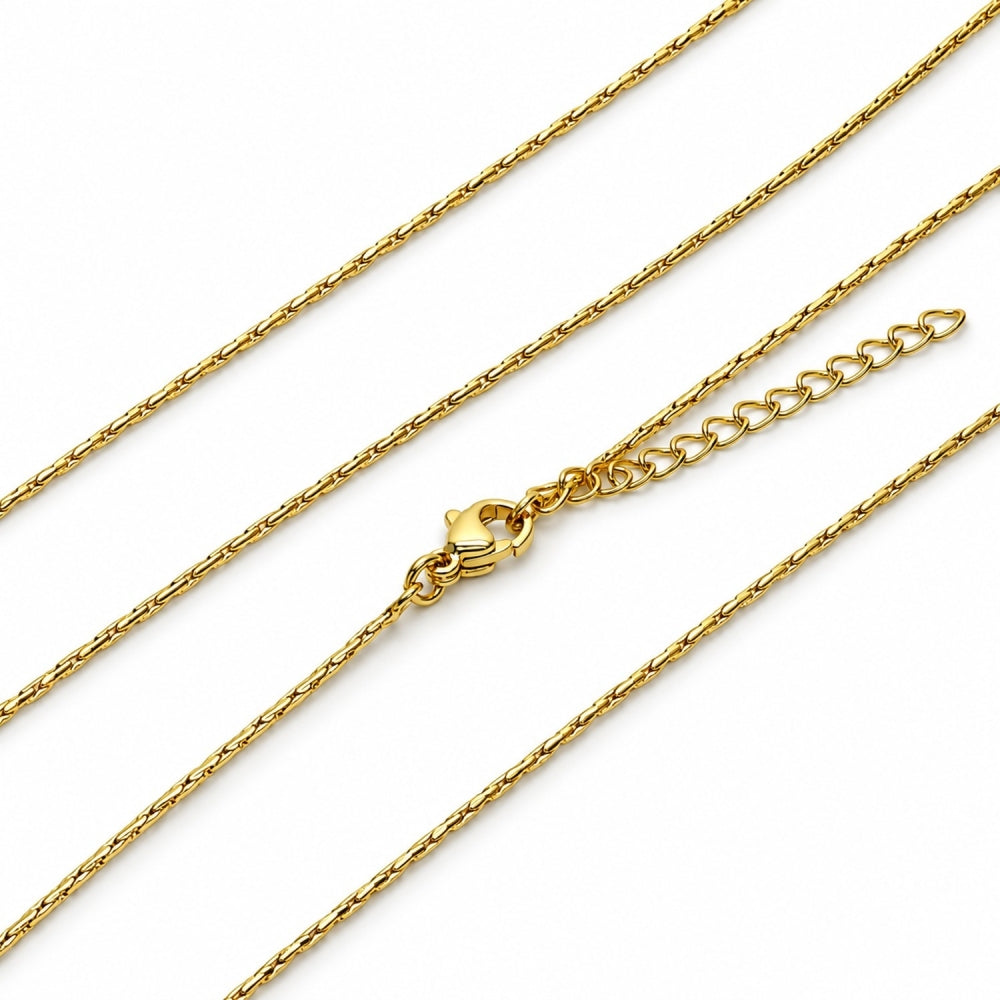 Oro Laminado Basic Necklace, Gold Filled Style Polished, Golden Finish