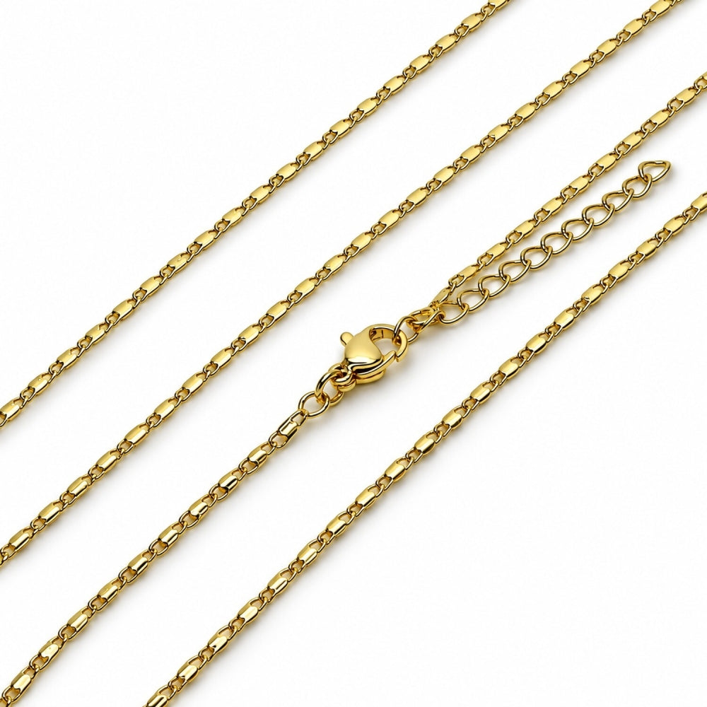 Oro Laminado Basic Necklace, Gold Filled Style Polished, Golden Finish