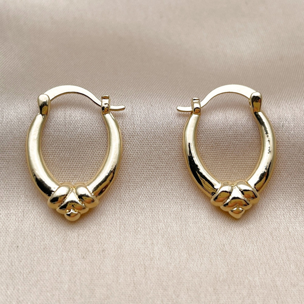 Oro Laminado Small Hoop, Gold Filled Style Polished, Golden Finish