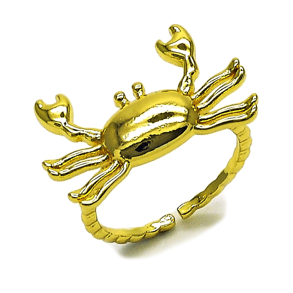 Oro Laminado Elegant Ring, Gold Filled Style Polished, Golden Finish