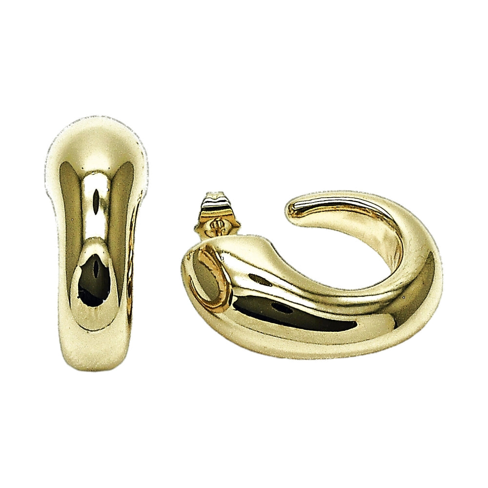 Oro Laminado Medium Hoop, Gold Filled Style Polished, Golden Finish