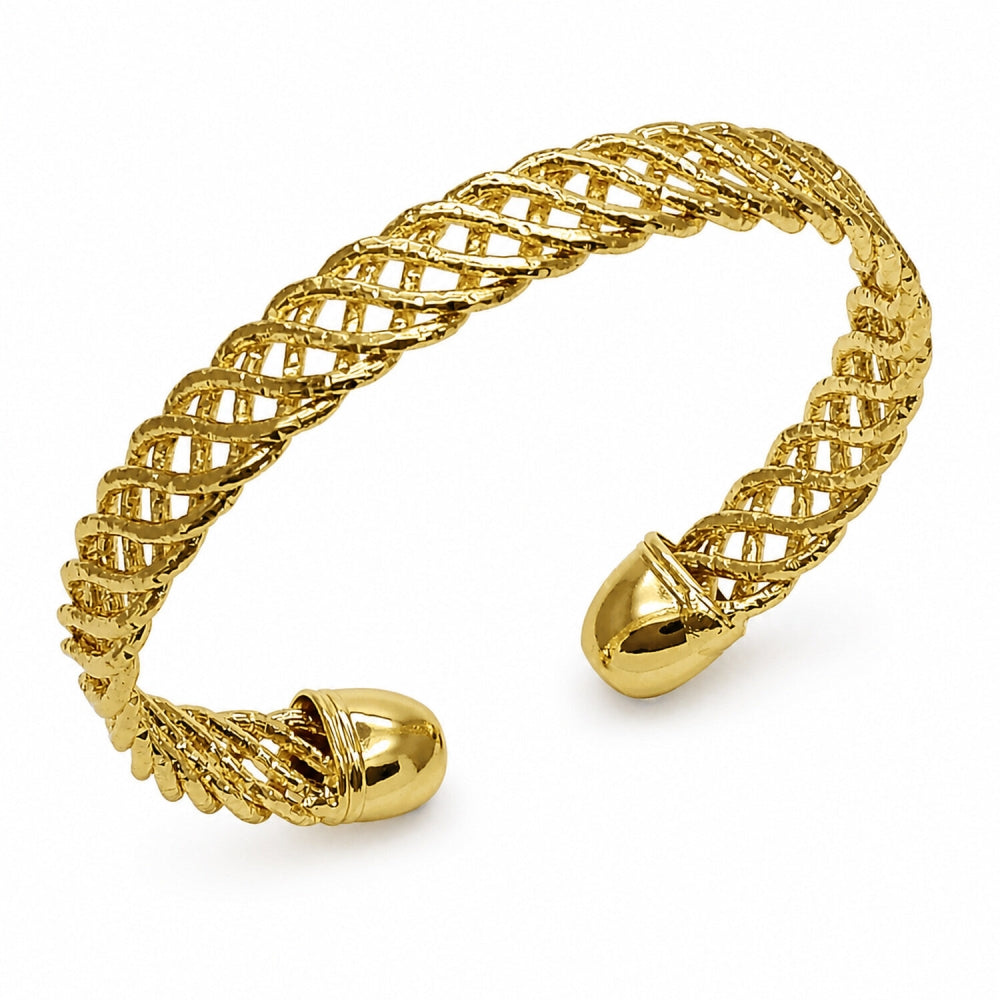 Oro Laminado Individual Bangle, Gold Filled Style Polished, Golden Finish