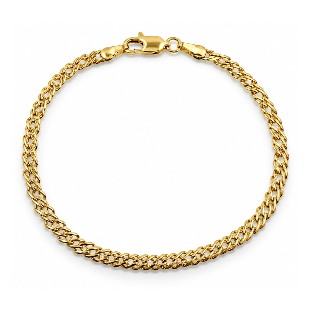 Oro Laminado Basic Anklet, Gold Filled Style Polished, Golden Finish