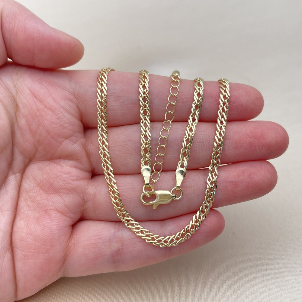 Oro Laminado Basic Necklace, Gold Filled Style Polished, Golden Finish