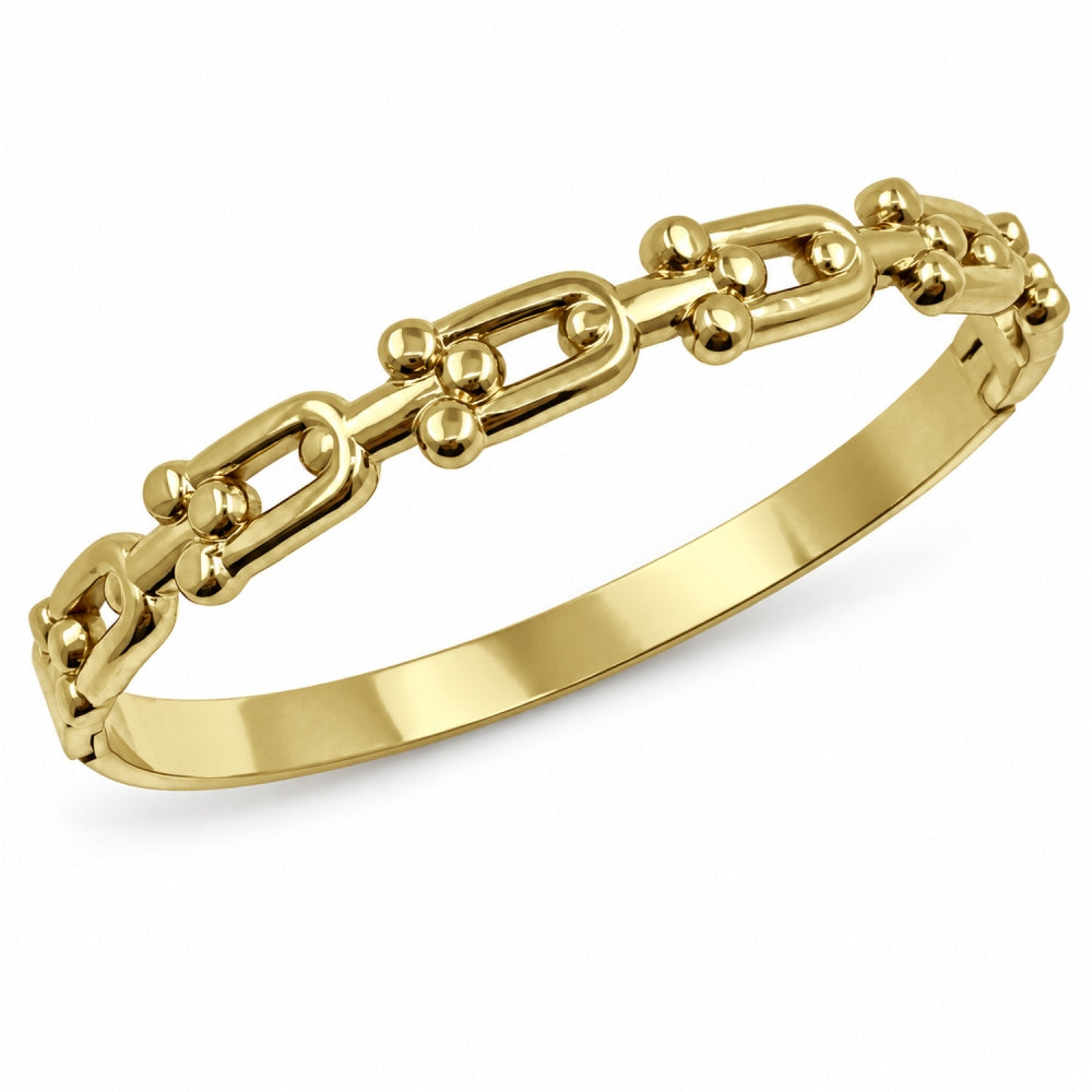Stainless Steel Individual Bangle, Polished, Golden Finish