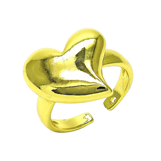Oro Laminado Elegant Ring, Gold Filled Style Chunky Design, Polished, Golden Finish