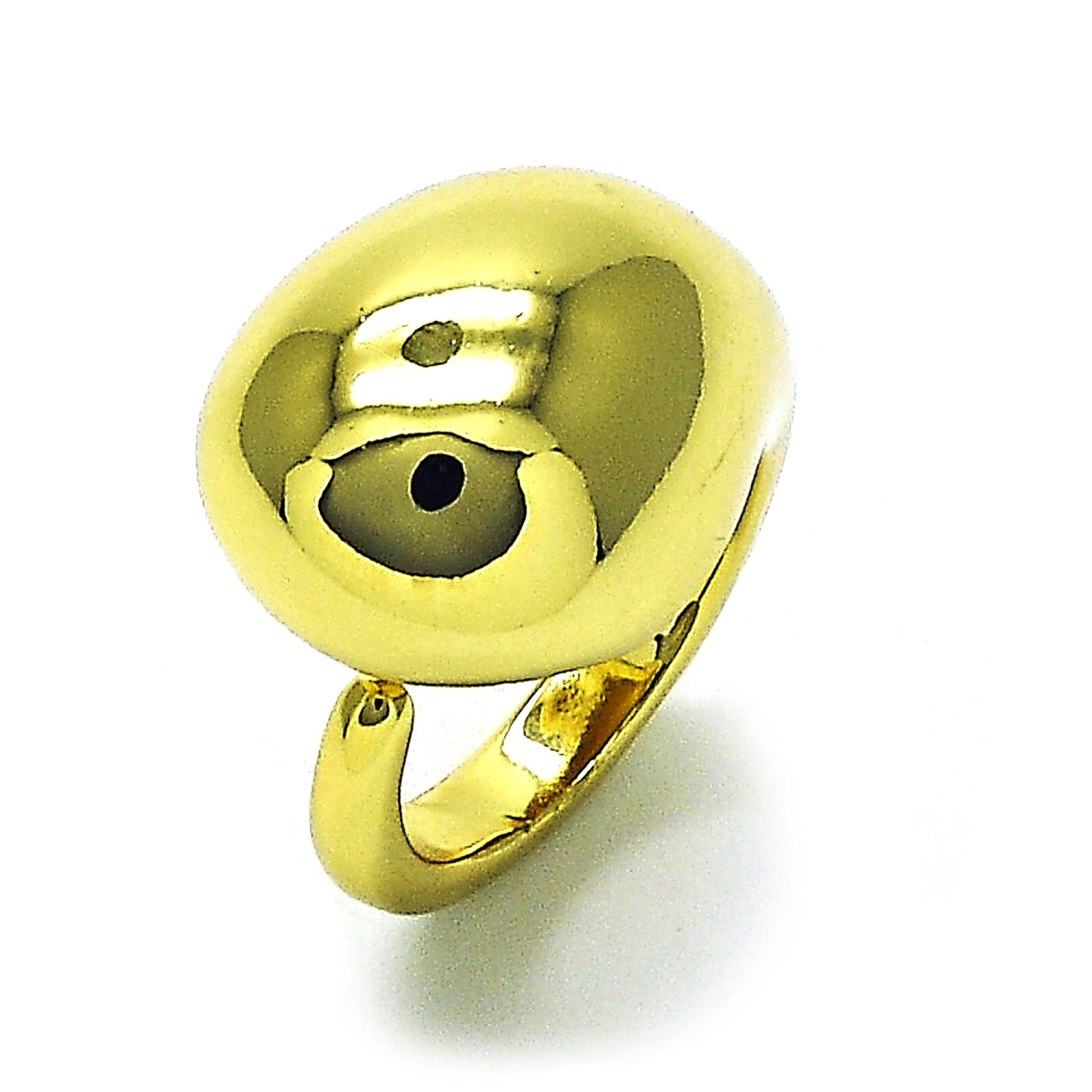 Oro Laminado Elegant Ring, Gold Filled Style Teardrop Design, Polished, Golden Finish