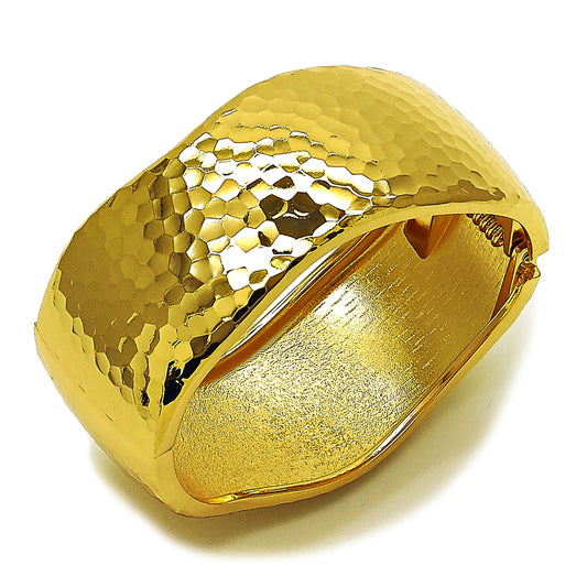 Gold Plated Gold Filled Oro Laminado Oro Laminado Individual Bangle, Gold Filled Style Disco Design, Diamond Cutting 