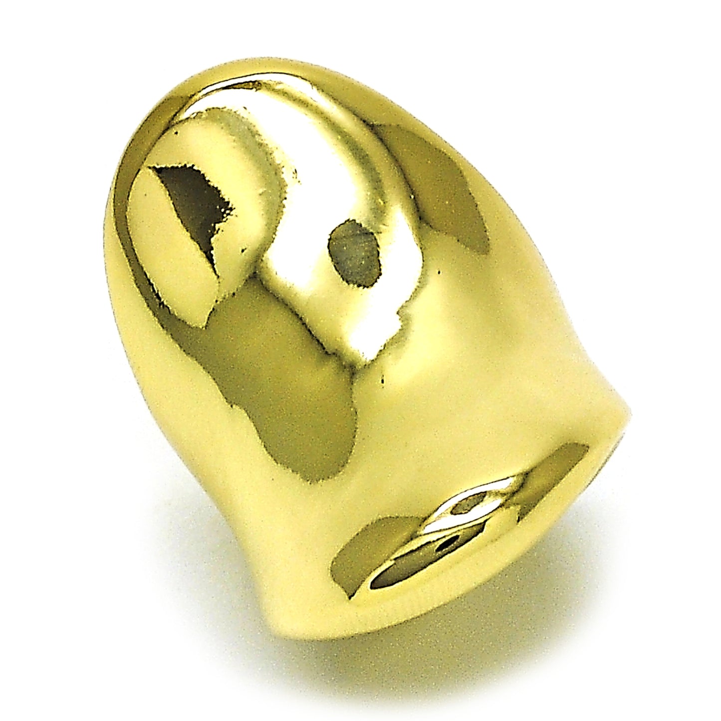 Oro Laminado Elegant Ring, Gold Filled Style Chunky Design, Polished, Golden Finish